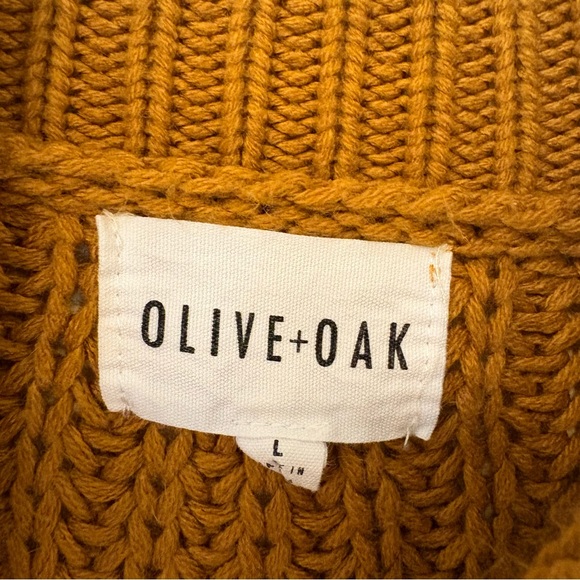 Olive & Oak Cable Knit High Neck Sweater Vest size Large - Picture 6 of 7